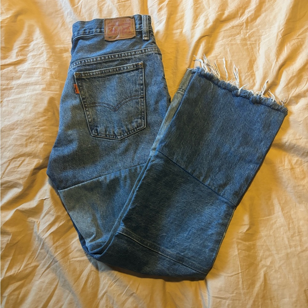 Levi’s Vintage 517 Orange Tag Patchwork Jeans - image 3